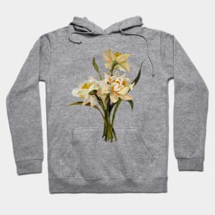 Double Narcissi Spring Flower Bouquet Hoodie